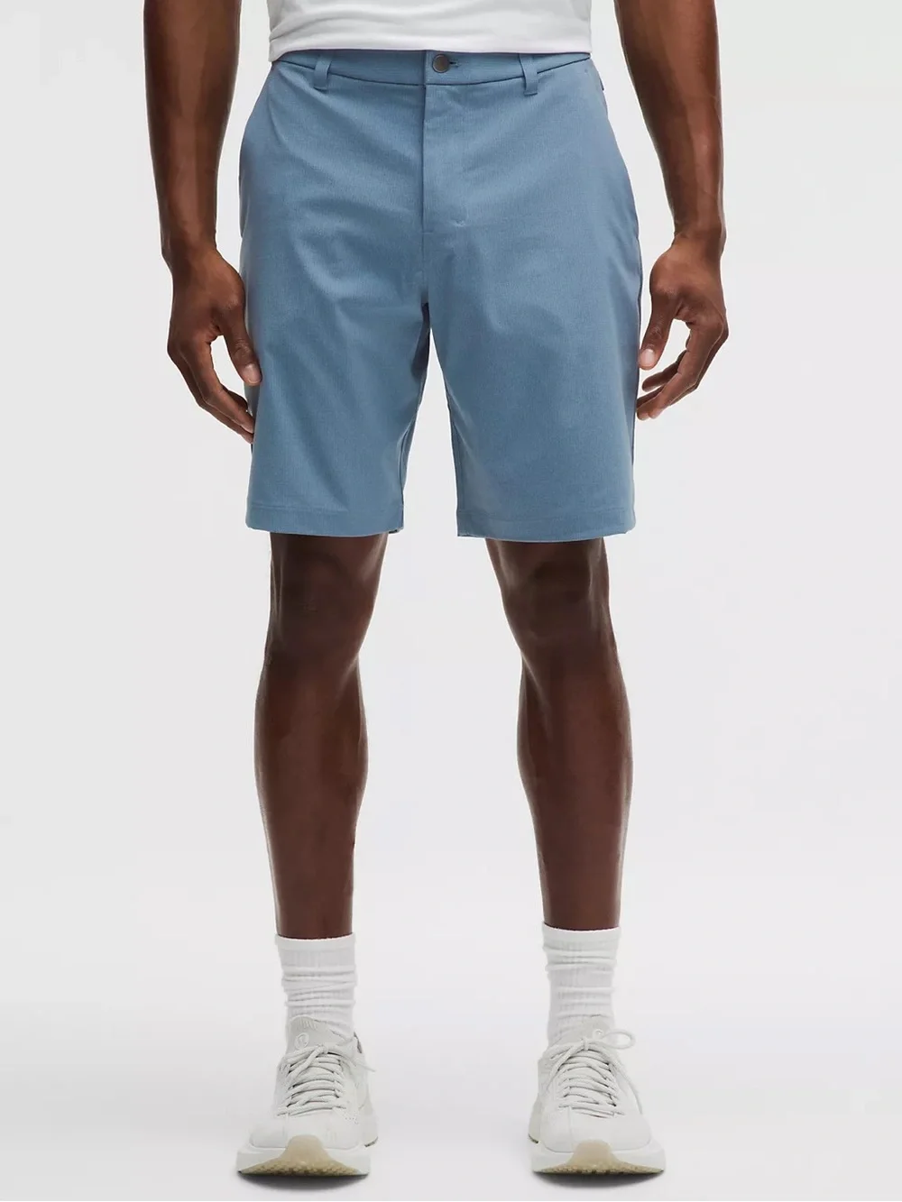 Lululemon ABC Classic Fit Shorts 9" Warpstreme Blue Mens 36-L Stretch 5 Pockets - Picture 2 of 13